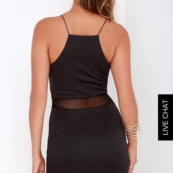 Lulu’s Didn’t miss a beat black body con dress - Picture 4 of 6